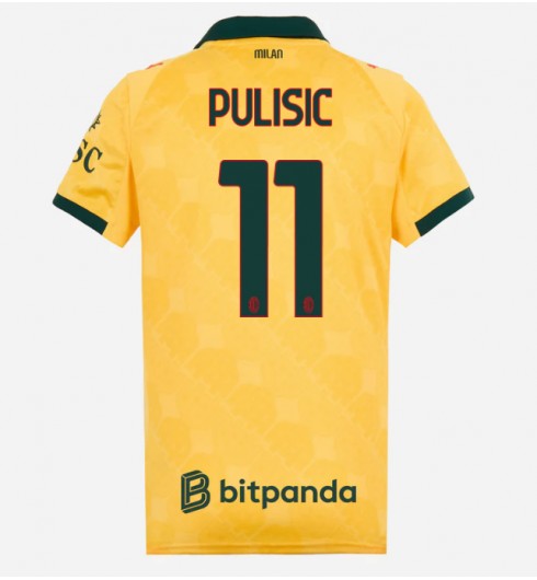 AC Milan Christian Pulisic #11 Alternativní Dres pro Dámské 2025-26 Krátký Rukáv AC Milan Christian Pulisic #11 Alternativní Dres pro Dámské 2025-26 Krátký Rukáv